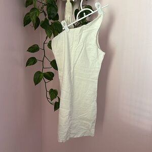 PACSUN - Asymmetrical strap mini linen dress